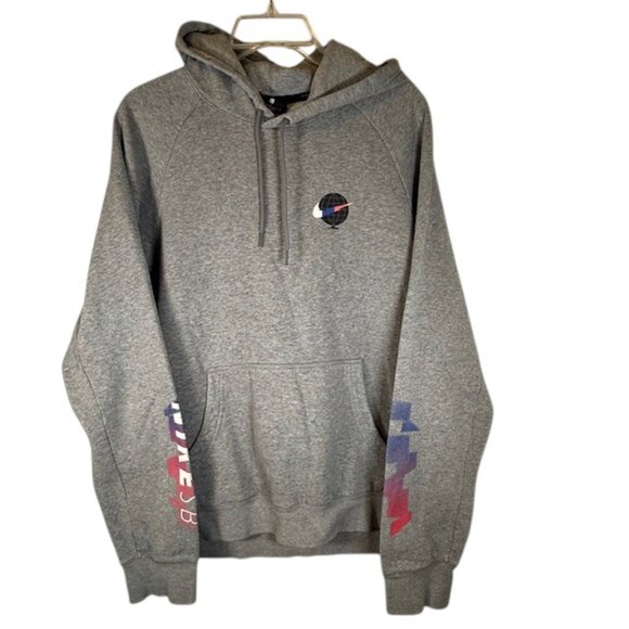 Nike Gray SB Hoodie with Graphics  -Mens Size Large - Picture 1 of 9